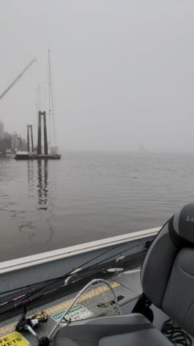 Thomaston Harbor on a Foggy Morning