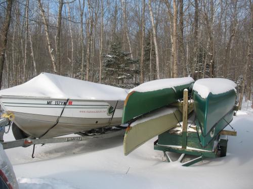 Boats waiting for spring